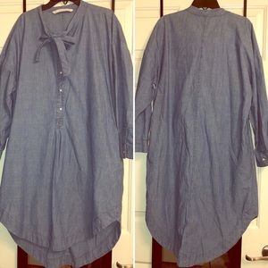 Zara Trafaluc Denimwear Hi Lo Dress